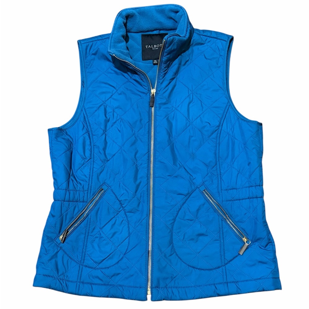 Talbots Diamond Quilted Fleece Lined Vest
